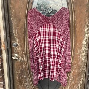 NWT avenue flannel back Top! 18/20